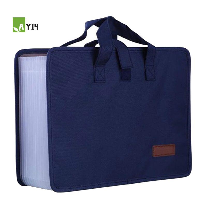 Expandable Accordion File Folder 13 Pockets - แฟ้มเอกสารแบบขยายได้ AY14 -13 ช่อง พร้อมหูหิ้ว ขนาด