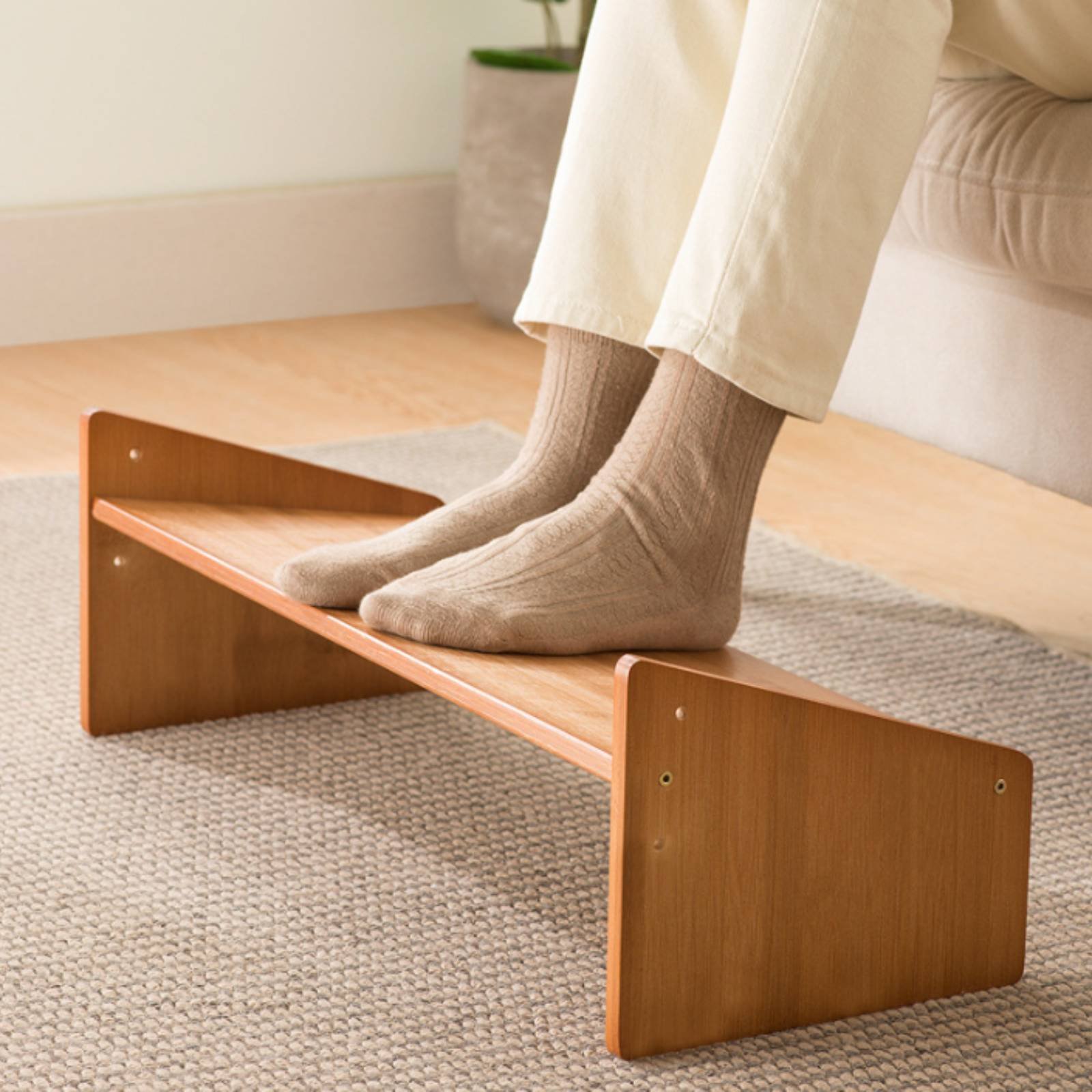 Office Furniture - ที่วางเท้าใต้โต๊ะ พื้นผิวกว้าง ที่วางเท้าสำหรับสำนักงาน ที่วางเท้าแบบเอียง เฟอร์นิเจอร์ตามหลักสรีรศาสตร์อเนกประสงค์ ดีไซน์เรียบหรู