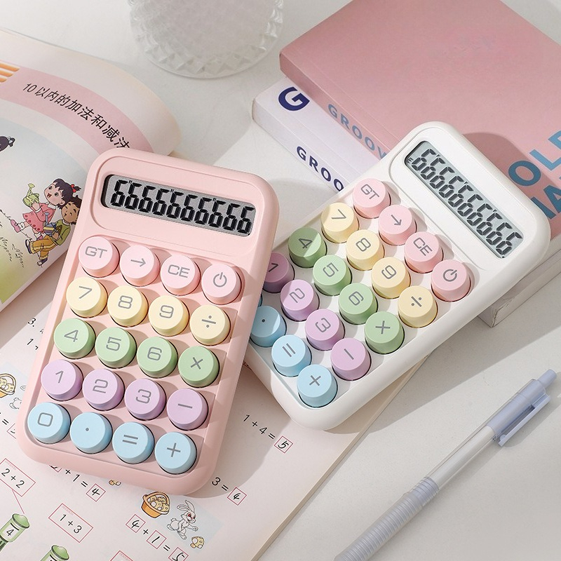 Scientific Calculator For Secondary School - เครื่องคิดเลขแคนดี้คิวท์ เครื่องคิดเลขสำนักงาน เครื่องคิดเลขสำหรับการเรียน 10 หลัก เครื่องคิดเลขสีสันสดใสสำหรับนักเรียน