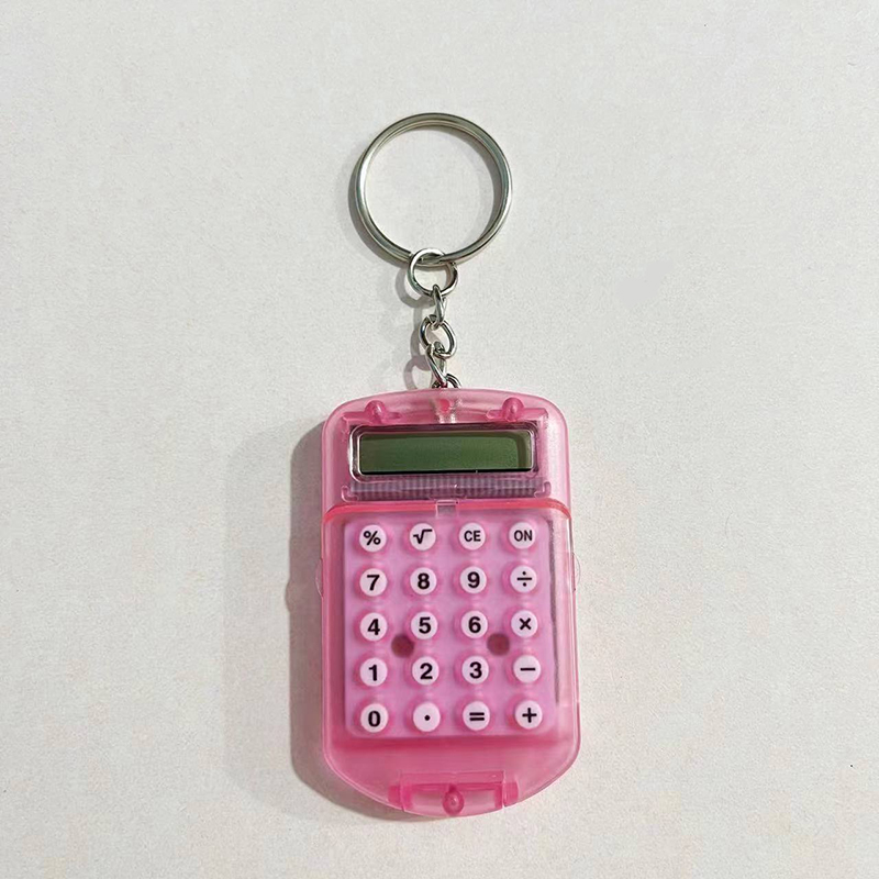 Scientific Calculator For Secondary School - เครื่องคิดเลขฝาครอบพลิกโปร่งใสขนาดเล็กเครื่องคิดเลขแบบพกพาที่สะดวกสําหรับพวงกุญแจสอบนักเรียนชั้นประถมศึกษา