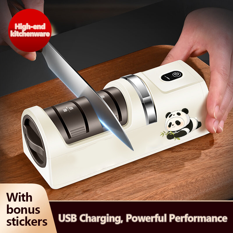 Electric Pencil Sharpener Usb - เครื่องลับมีดไฟฟ้าปรับความเร็วได้ 3 ระดับ, ชาร์จ USB ได้,
