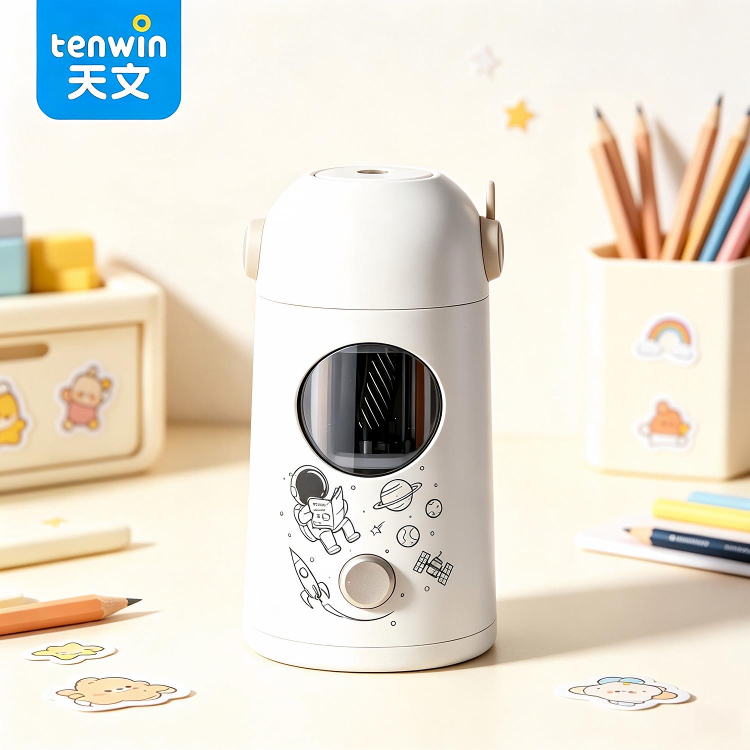 Electric Pencil Sharpener Usb - เครื่องเหลาดินสออัตโนมัติ Tenwin Electric Sharpener, ชาร์จไฟผ่าน USB-C,