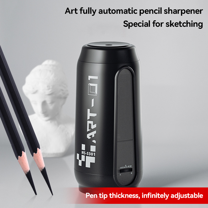 Electric Pencil Sharpener Usb - เครื่องเหลาดินสอไฟฟ้าอัตโนมัติเต็มรูปแบบ ปลายขนาด 1.2-1.6 มม. ปรับได้ ชาร์จ