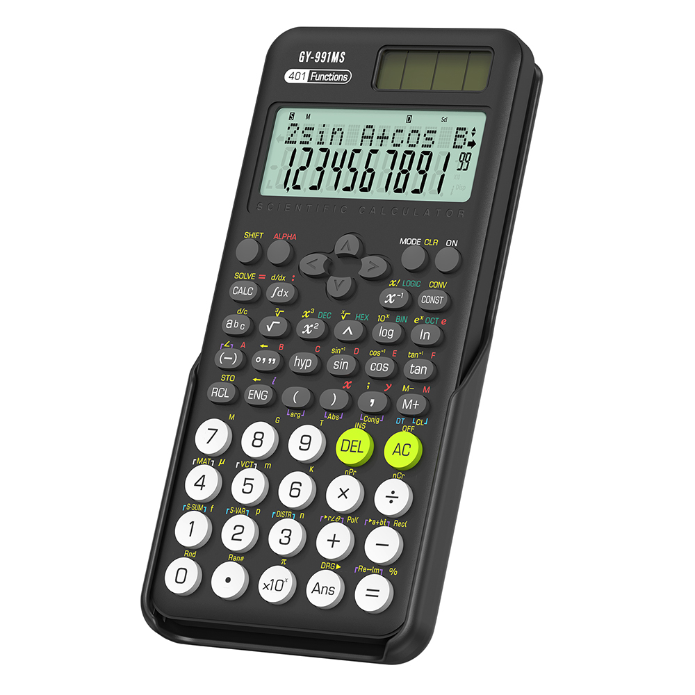 Scientific Calculator For Secondary School - เครื่องคิดเลขวิทยาศาสตร์ของโรงเรียน 991MS 401 ฟังก์ชั่นการคํานวณเหมาะสําหรับสอบการศึกษาของนักเรียนมัธยมต้นมัธยมศึกษาตอนต้น