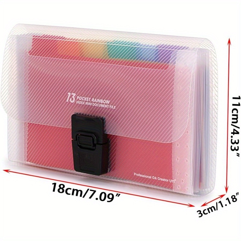 แฟ้มเอกสารแบบขยาย A6 13 ช่อง,  - Expandable Accordion File Folder 13 Pockets บทวิจารณ์และราคา