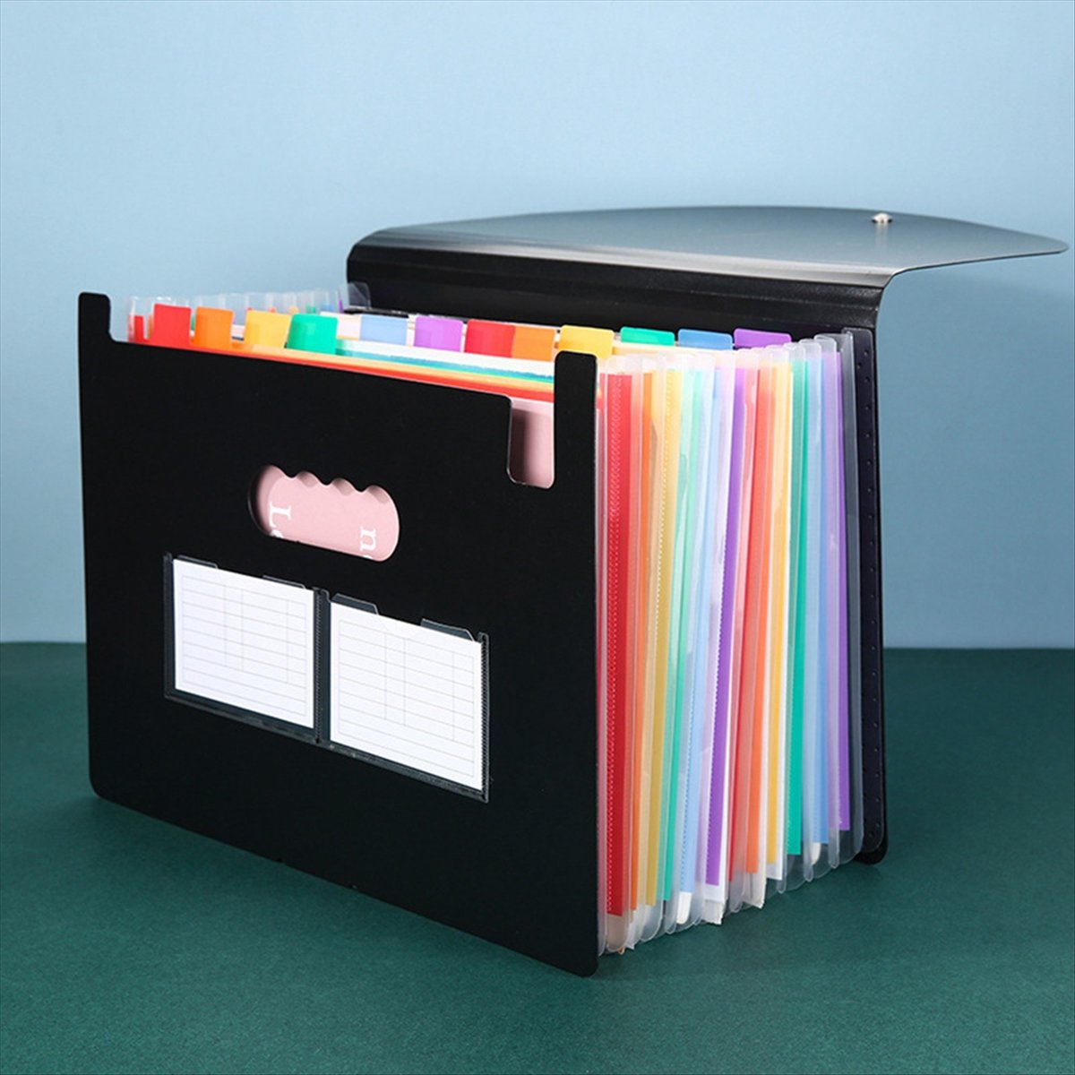 แฟ้มเอกสารแบบขยายได้ AT16 13 ช - Expandable Accordion File Folder 13 Pockets บทวิจารณ์และราคา