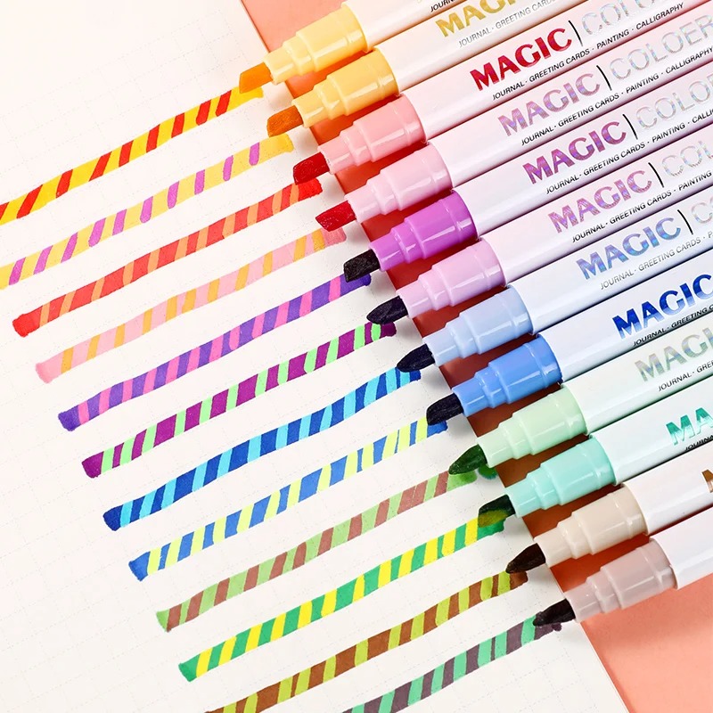 ชุดปากกาเน้นข้อความเปลี่ยนสีได - Pastel Highlighter Set Double Ended บทวิจารณ์และราคา