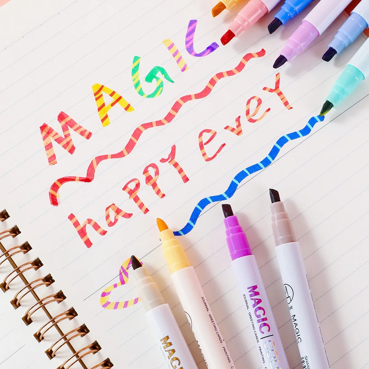 ชุดปากกาเน้นข้อความเปลี่ยนสีได - Pastel Highlighter Set Double Ended บทวิจารณ์และราคา