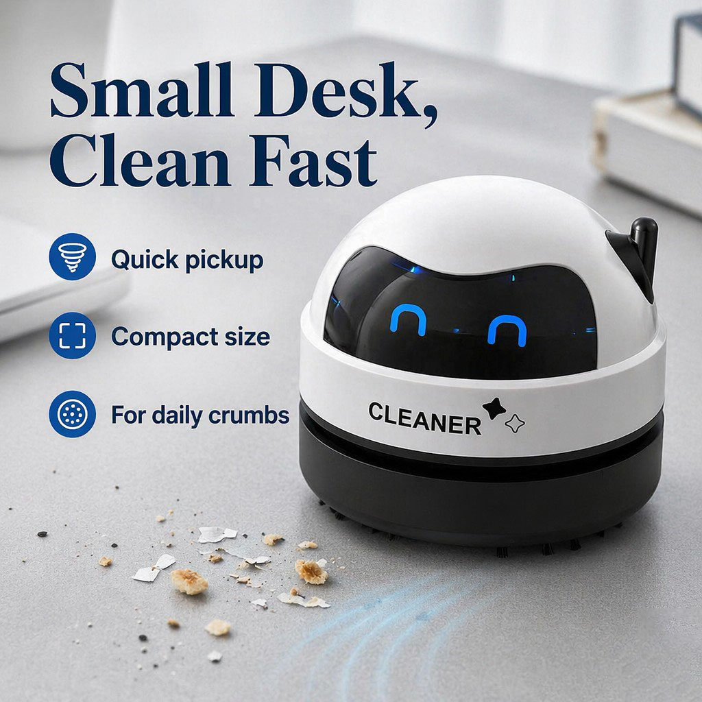เครื่องดูดฝุ่นขนาดเล็กสำหรับโต - Mini Desktop Vacuum Cleaner For Eraser Dust บทวิจารณ์และราคา