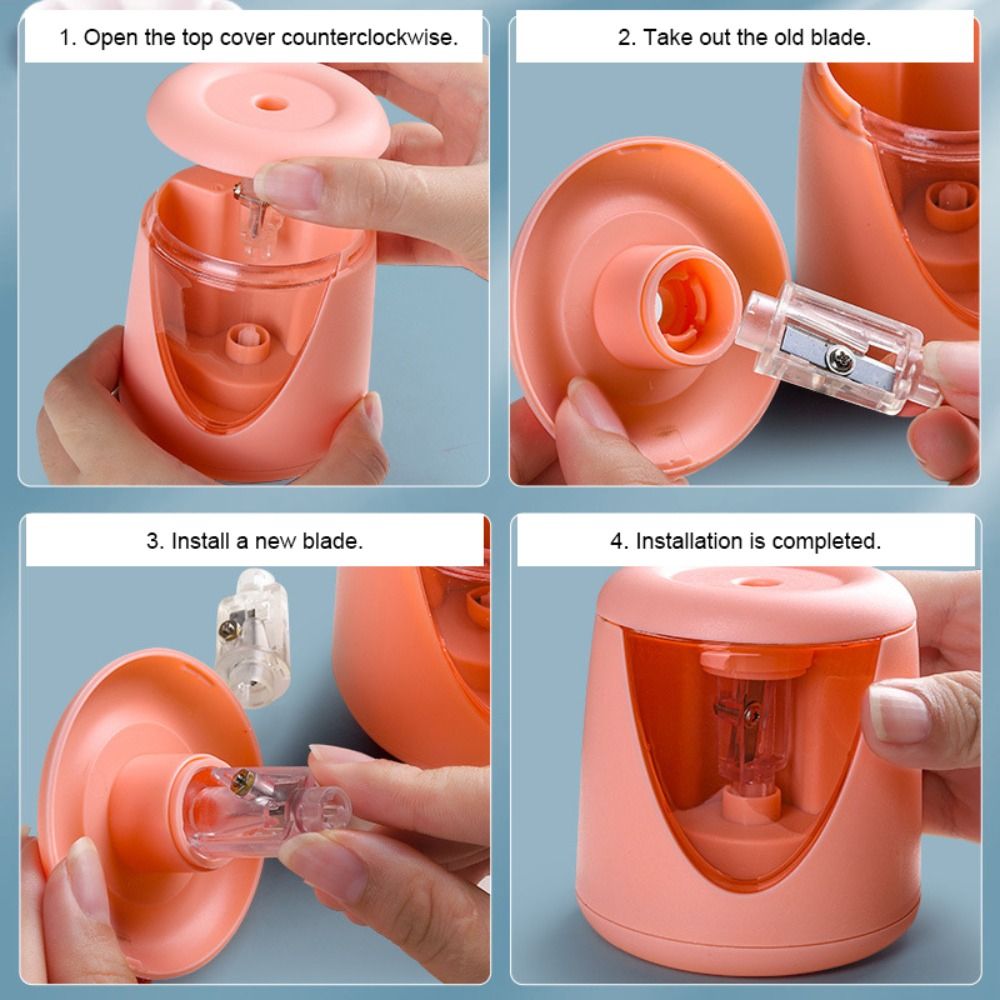 เครื่องเหลาดินสอไฟฟ้าแบบอัตโนม - Electric Pencil Sharpener Usb บทวิจารณ์และราคา