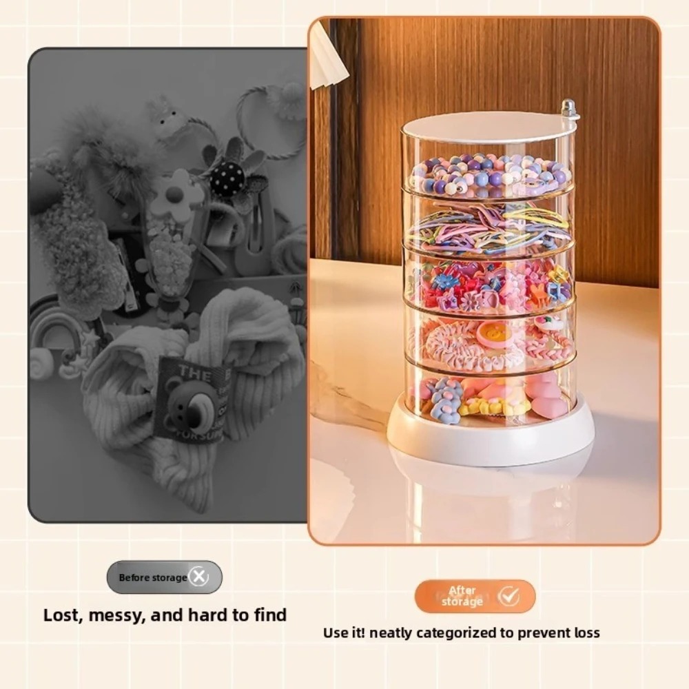 กล่องเก็บอุปกรณ์เสริมผมแบบหมุน - Desk Accessories บทวิจารณ์และราคา