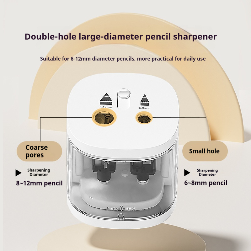 เครื่องเหลาดินสอไฟฟ้าแบบสองรู  - Electric Pencil Sharpener Usb บทวิจารณ์และราคา