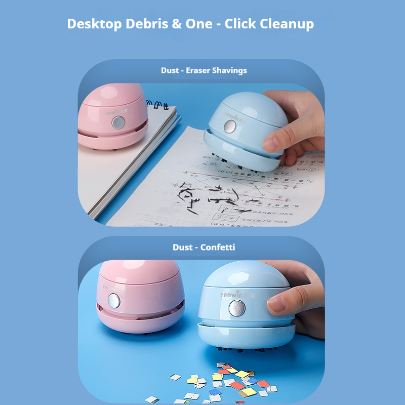 เครื่องดูดฝุ่นขนาดเล็กแบบพกพา  - Mini Desktop Vacuum Cleaner For Eraser Dust บทวิจารณ์และราคา