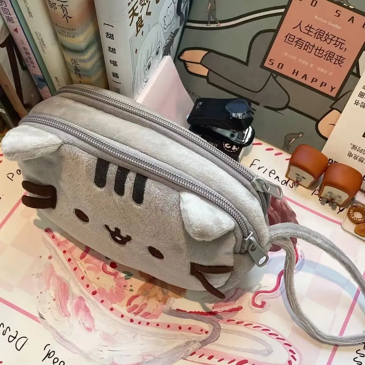 กระเป๋าดินสอลายการ์ตูนแมวอ้วนค - School Supplies บทวิจารณ์และราคา