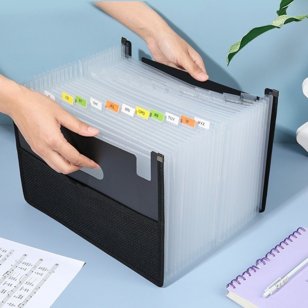 กล่องแฟ้มเอกสารแบบขยายได้ 13/2 - Expandable Accordion File Folder 13 Pockets บทวิจารณ์และราคา