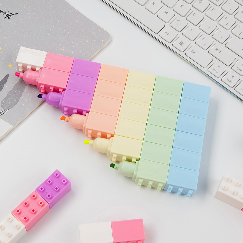 6pcs สีพาสเทล Body Building Bl - Pastel Highlighter Set Double Ended บทวิจารณ์และราคา