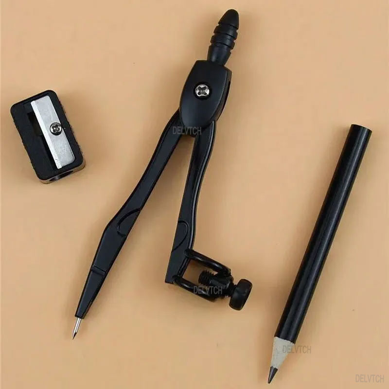 3Pcs ชุดเข็มทิศโลหะดินสอ Sharp - Math Geometry Set With Compass บทวิจารณ์และราคา