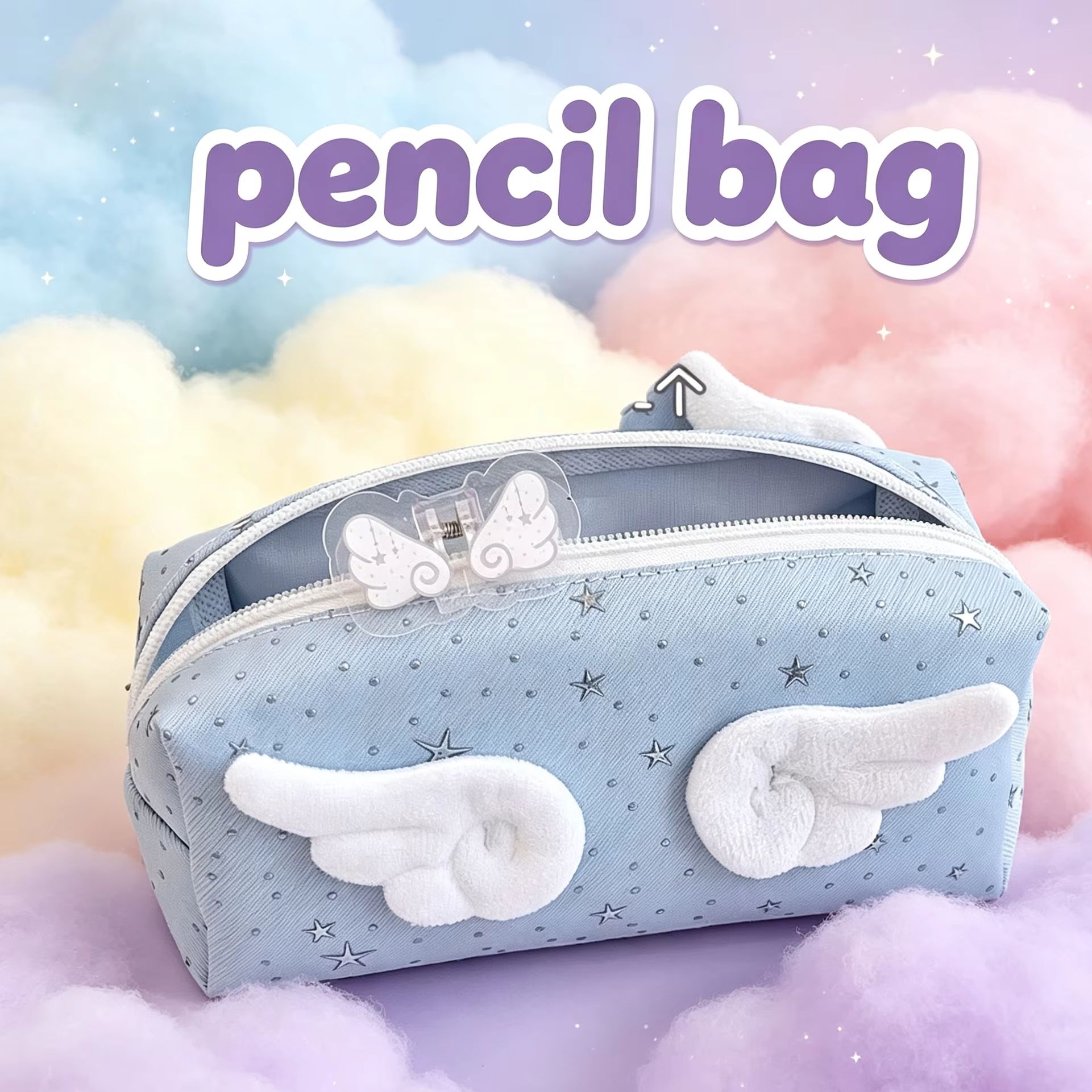 กระเป๋าดินสอปีกนางฟ้า ดีไซน์เร - Aesthetic Large Pencil Case Pouch บทวิจารณ์และราคา