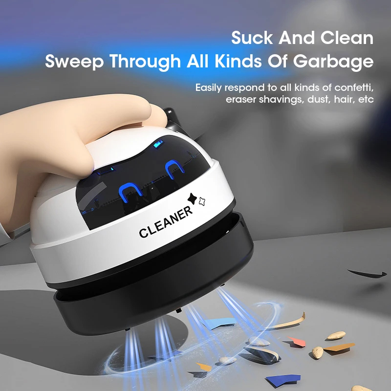 เครื่องดูดฝุ่นแบบตั้งโต๊ะขนาดเ - Mini Desktop Vacuum Cleaner For Eraser Dust บทวิจารณ์และราคา