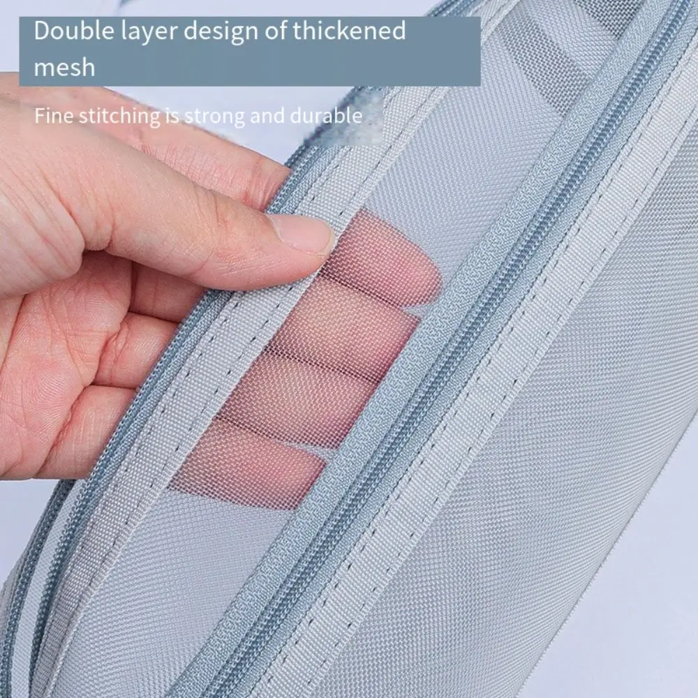 กระเป๋าใส่ปากกาแบบตาข่ายสองชั้ - Clear Mesh Pencil Pouch For Exam บทวิจารณ์และราคา