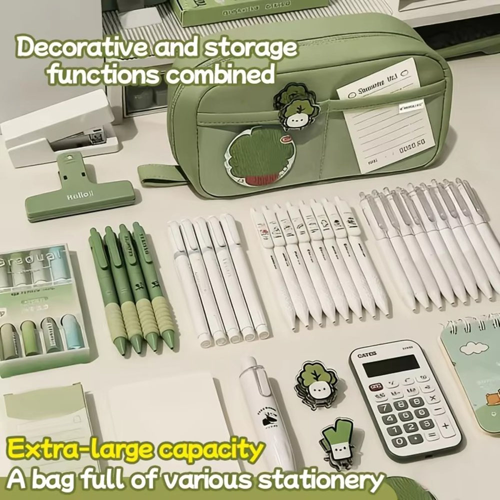 กระเป๋าใส่ดินสอทรงภูเขาไฟความจ - Aesthetic Large Pencil Case Pouch บทวิจารณ์และราคา