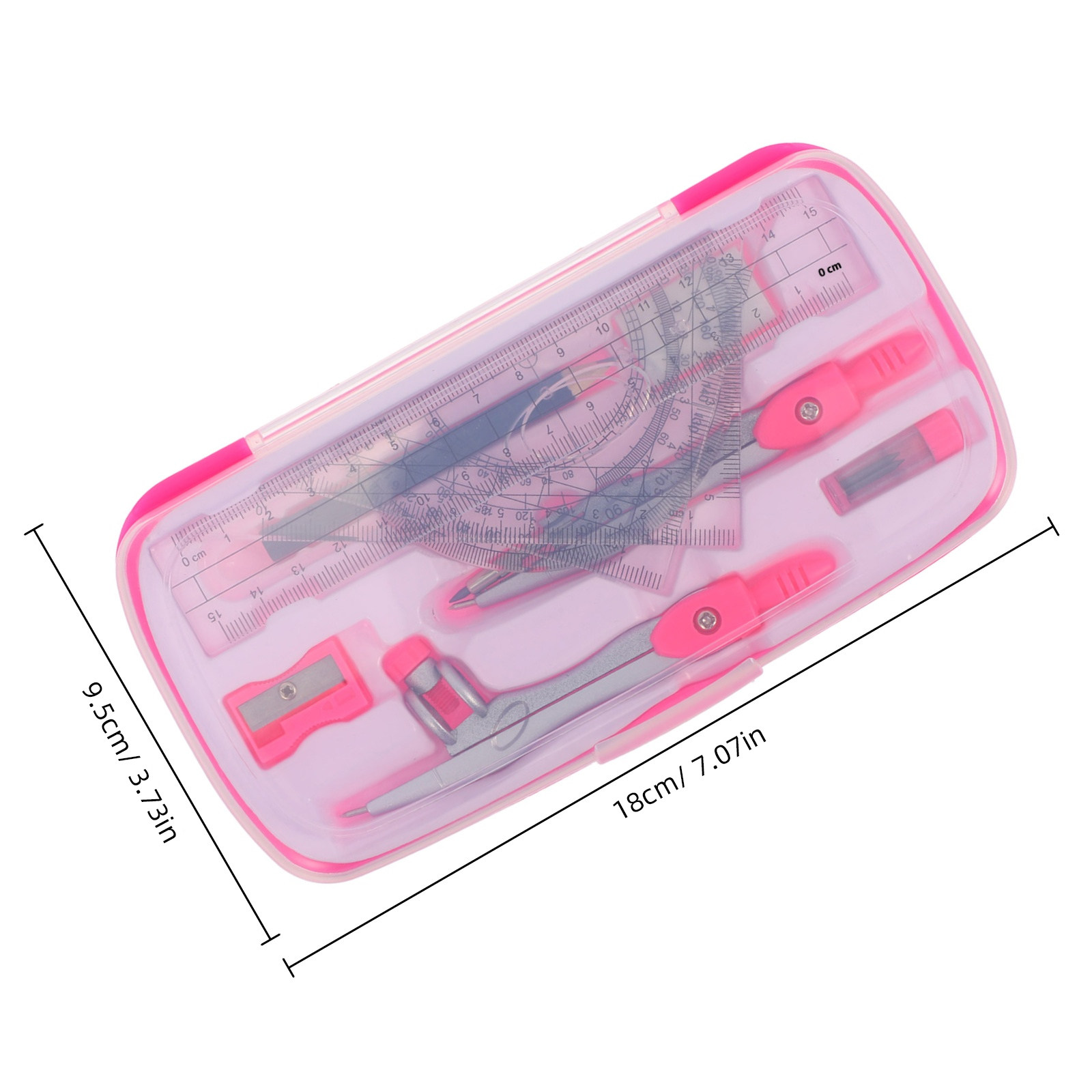 ชุดเข็มทิศพกพา น้ำหนักเบา 1 ชุ - Math Geometry Set With Compass บทวิจารณ์และราคา
