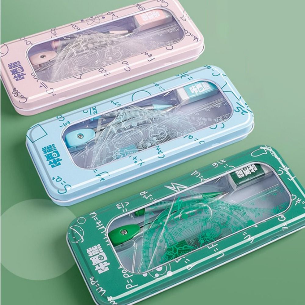 ชุดเครื่องเขียนคณิตศาสตร์อเนกป - Math Geometry Set With Compass บทวิจารณ์และราคา