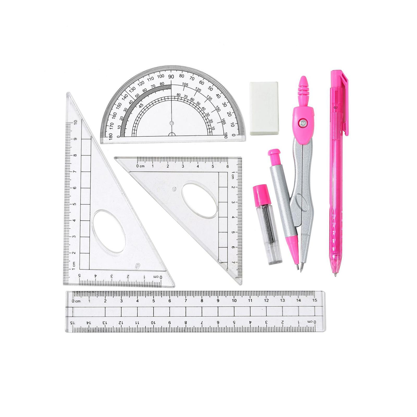 ชุดอุปกรณ์คณิตศาสตร์วิศวกรรมศา - Math Geometry Set With Compass บทวิจารณ์และราคา