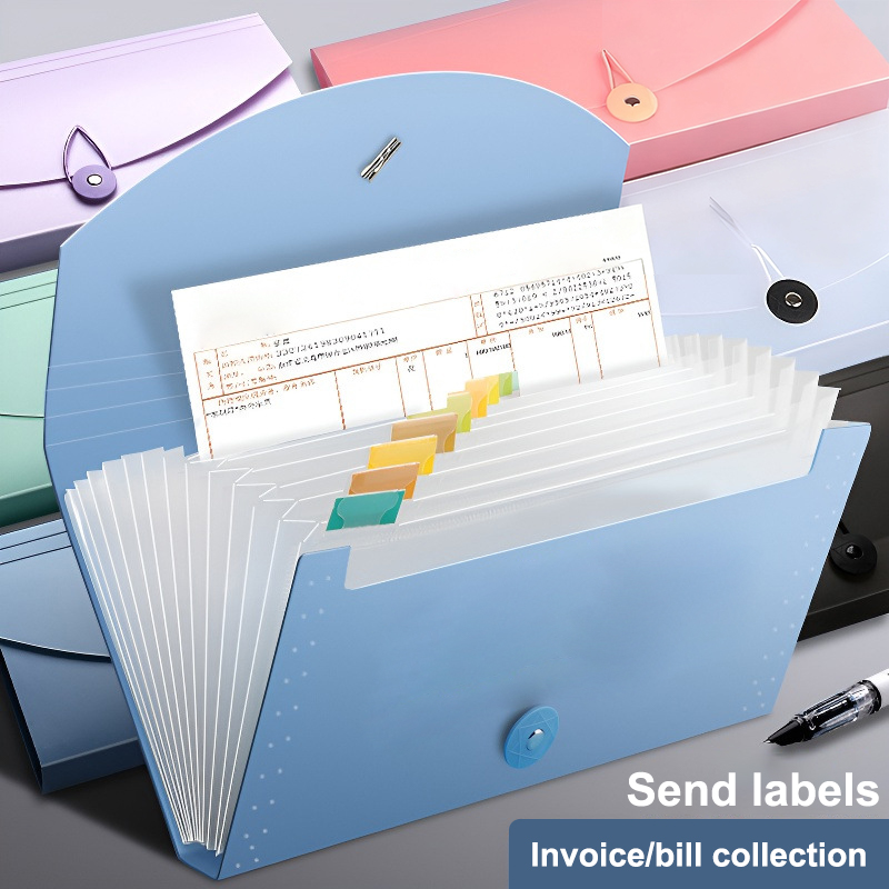 ✰ ✪ แฟ้มเอกสารแบบขยายได้ 13 ช่ - Expandable Accordion File Folder 13 Pockets บทวิจารณ์และราคา
