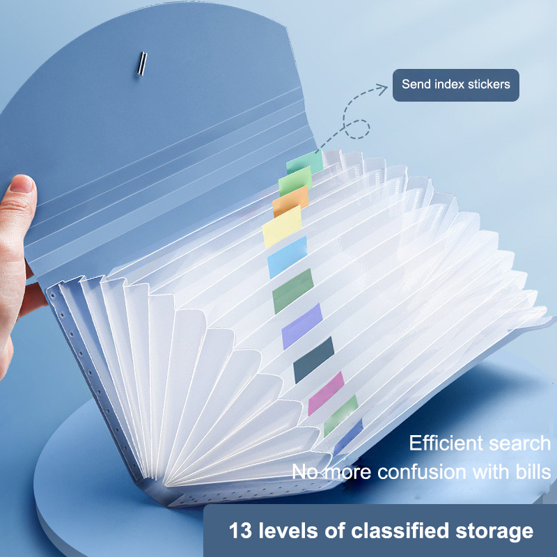 ✰ ✪ แฟ้มเอกสารแบบขยายได้ 13 ช่ - Expandable Accordion File Folder 13 Pockets บทวิจารณ์และราคา
