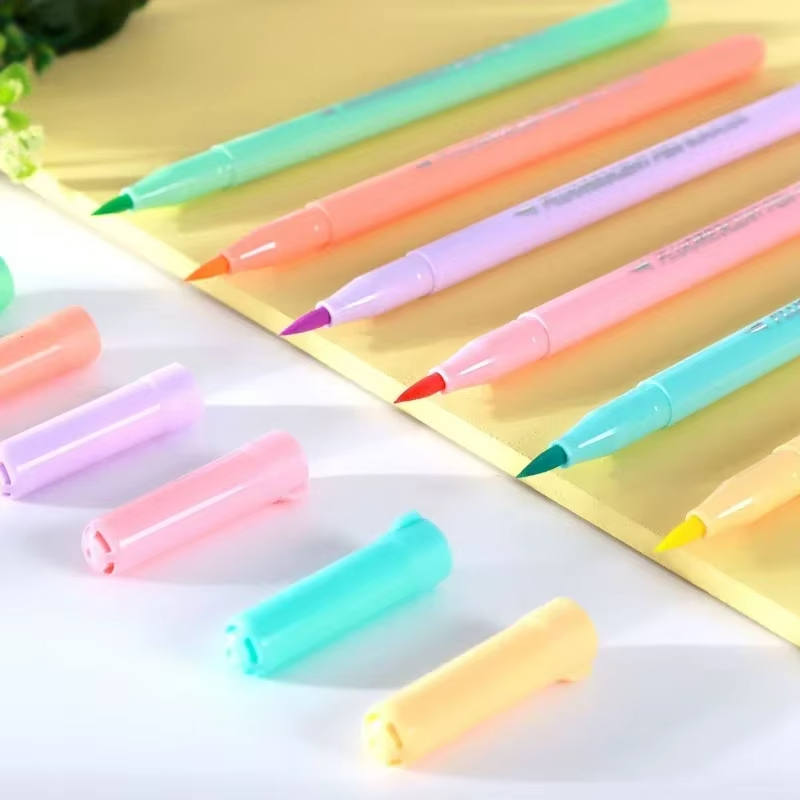 ชุดปากกาฟลูออเรสเซนต์ 6 สี ปาก - Pastel Highlighter Set Double Ended บทวิจารณ์และราคา