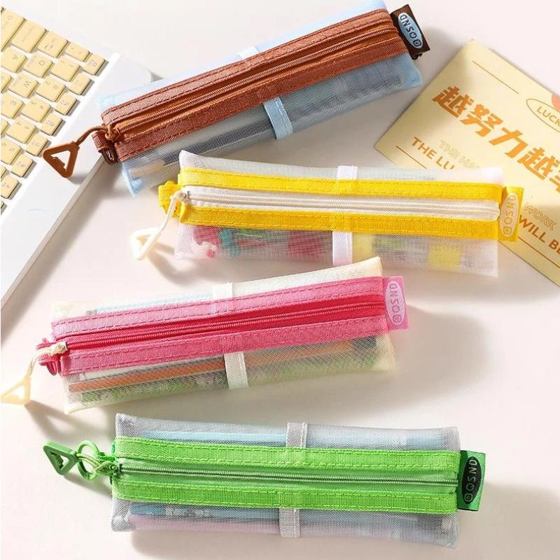 กระเป๋าใส่ดินสอตาข่ายโปร่งใส ซ - Clear Mesh Pencil Pouch For Exam บทวิจารณ์และราคา
