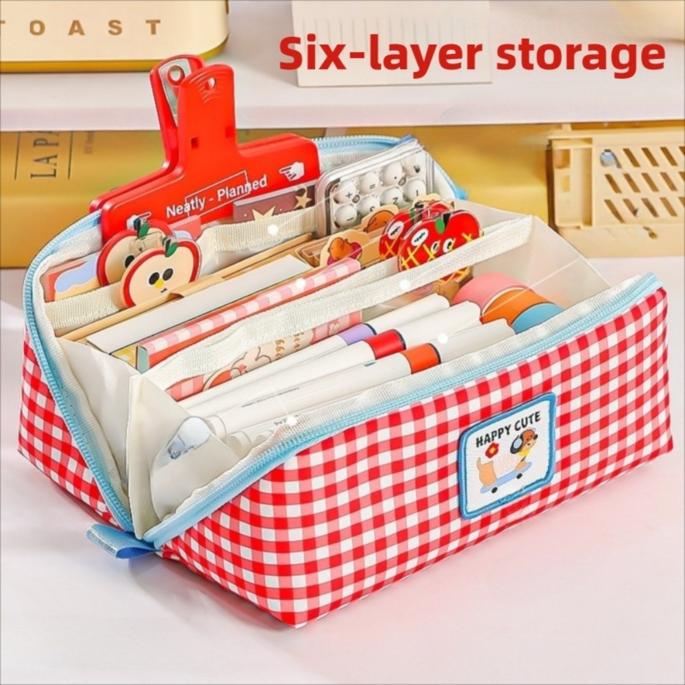 กล่องดินสอทรงปริซึมสไตล์เกาหลี - Aesthetic Large Pencil Case Pouch บทวิจารณ์และราคา
