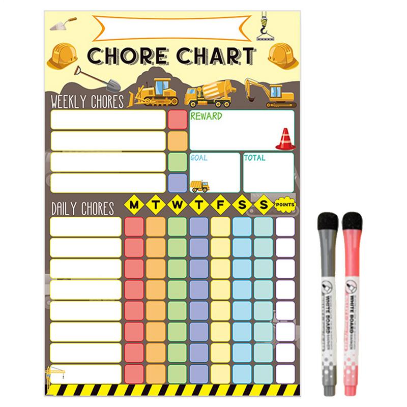 แผนภูมิงานแม่เหล็ก ตารางภาพราย - Kids Magnetic Reward Chart Board บทวิจารณ์และราคา