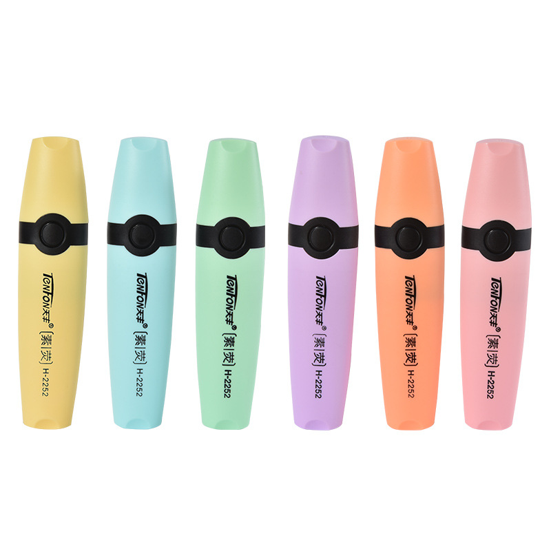 6 ชิ้น/เซ็ต Highlighter สีพาสเ - Pastel Highlighter Set Double Ended บทวิจารณ์และราคา