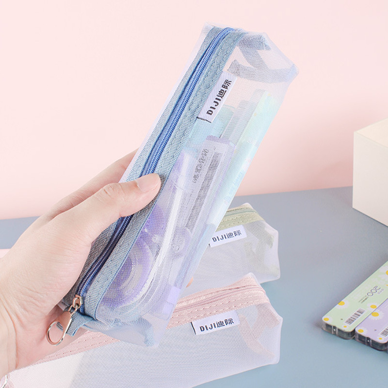 กระเป๋าใส่ปากกาตาข่ายไนลอนใส ค - Clear Mesh Pencil Pouch For Exam บทวิจารณ์และราคา
