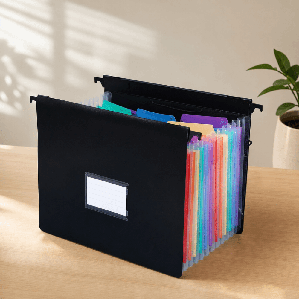 7/13 กระเป๋าแฟ้มเอกสารแบบขยายไ - Expandable Accordion File Folder 13 Pockets บทวิจารณ์และราคา