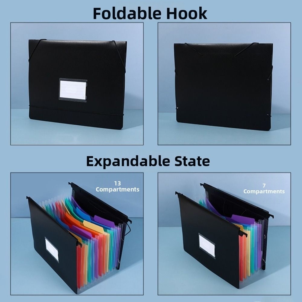 7/13 กระเป๋าแฟ้มเอกสารแบบขยายไ - Expandable Accordion File Folder 13 Pockets บทวิจารณ์และราคา