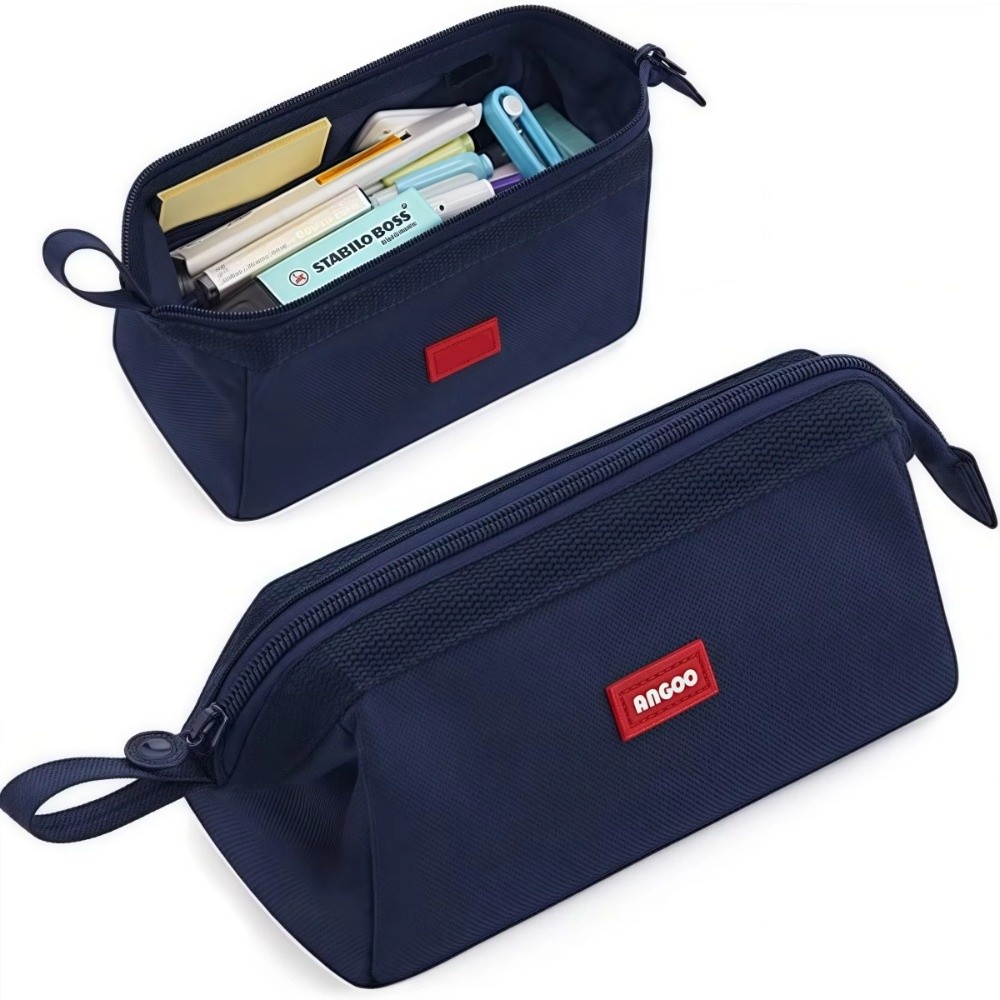 กระเป๋าใส่ดินสอผ้าแคนวาสอ็อกซ์ - Aesthetic Large Pencil Case Pouch บทวิจารณ์และราคา