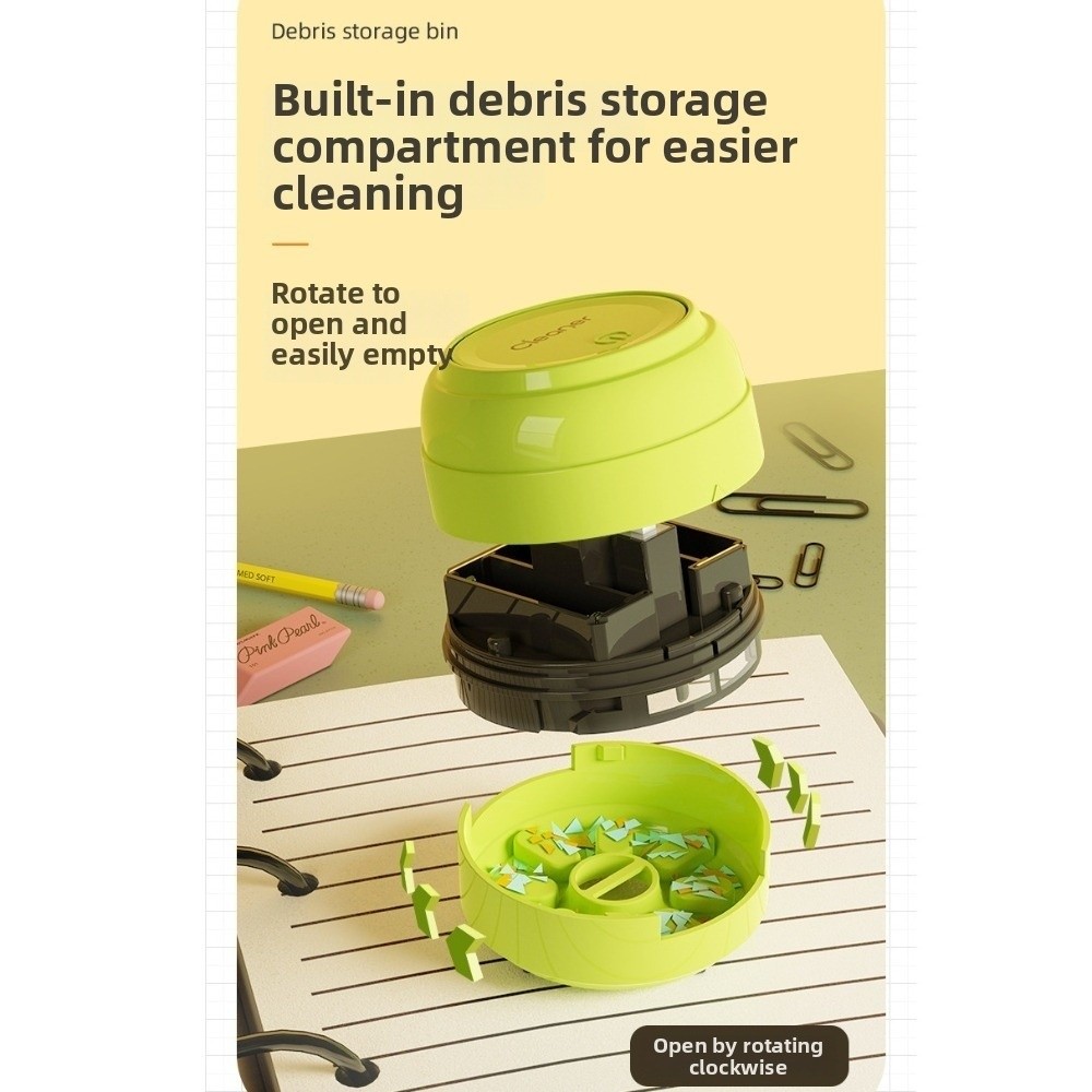 เครื่องดูดฝุ่นขนาดเล็กกะทัดรัด - Mini Desktop Vacuum Cleaner For Eraser Dust บทวิจารณ์และราคา