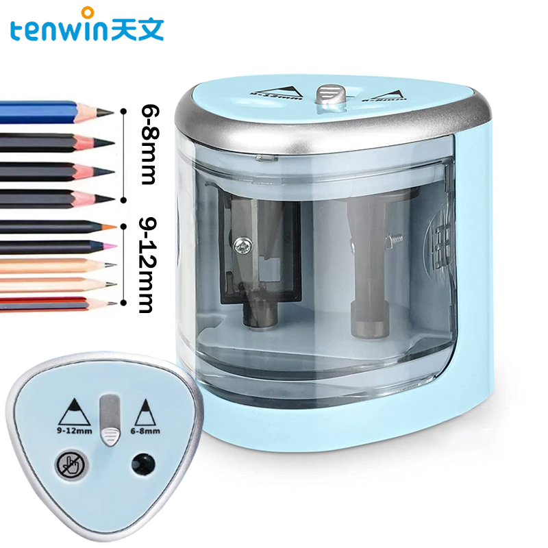 Tenwin ใหม่สองหลุมไฟฟ้าอัตโนมั - Electric Pencil Sharpener Usb บทวิจารณ์และราคา