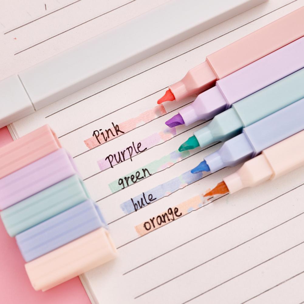 ปากกาเน้นข้อความสีสันสดใส 6 ชิ - Pastel Highlighter Set Double Ended บทวิจารณ์และราคา